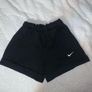 Black Nike sweat-shorts